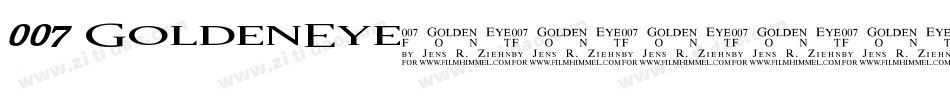 007 GoldenEye字体转换